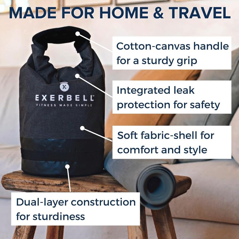 Exerbell Foldable & adjustable kettlebell 2-14 kg – water- and sandbag kettlebell – Versatile Sandbag Training & Weight Bag – Premium Strength Training Equipment - Image 3
